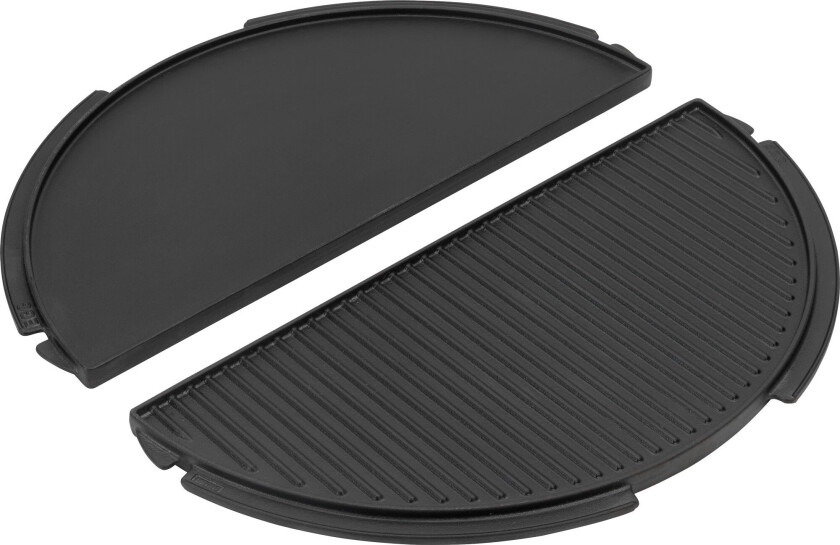 Halvrund vendbar grillplate, XL