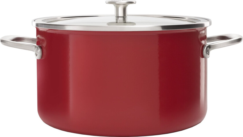 Cookware Collection Gryte med lokk 24 cm, Rød