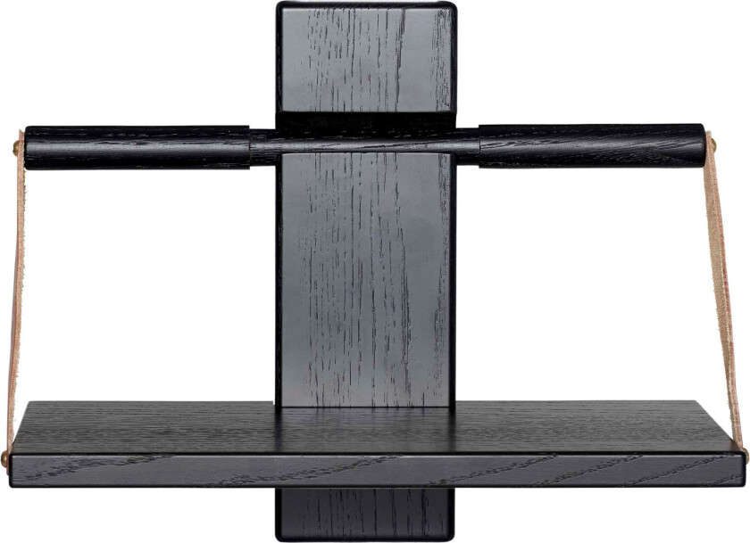 Wood wall Shelf 30 x 18 x 24 cm Liten Black