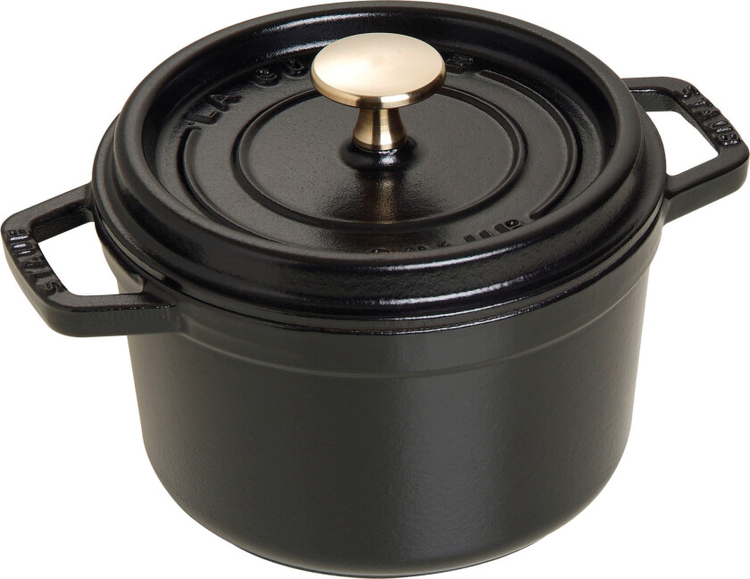 La Cocotte Rund Gryta Svart 16 cm 1,2 l