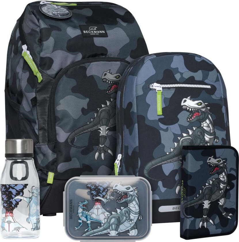 Pakke Skolesekk 1.kl Camo Rex Active Air FLX