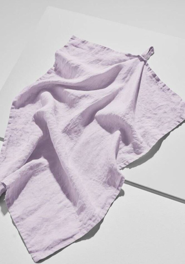 Frank kjøkkenhåndkle i fransk lin Lavendel