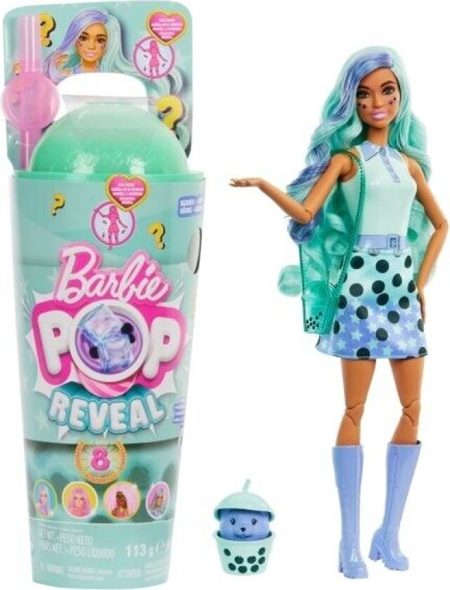 Mattel Barbie Pop! Reveal Bubble Tea Series - Green Tea, toy figure