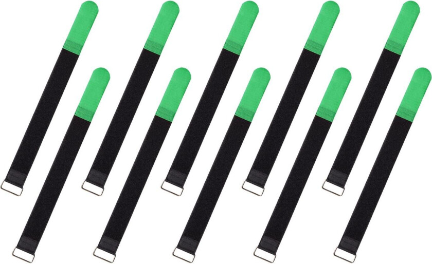 RockBoard Cable Ties, 10 pcs. Large - Green