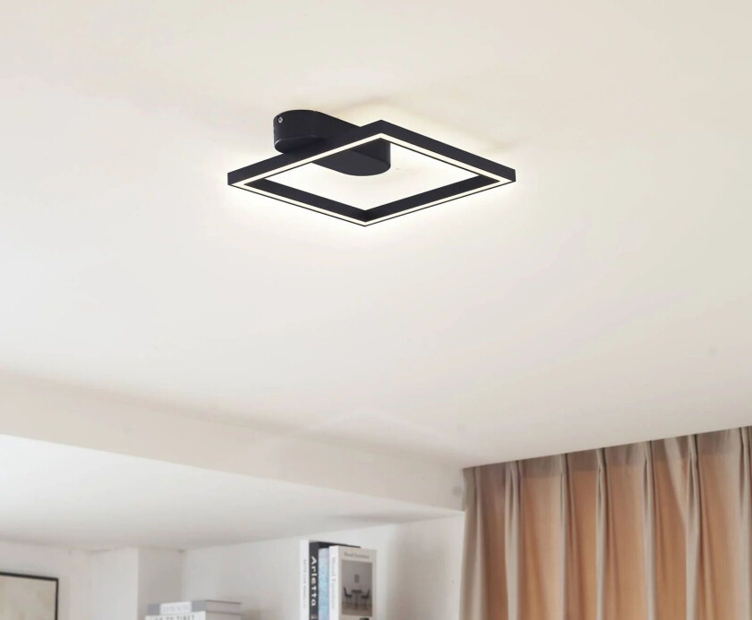 LED-taklampe Yulla, svart