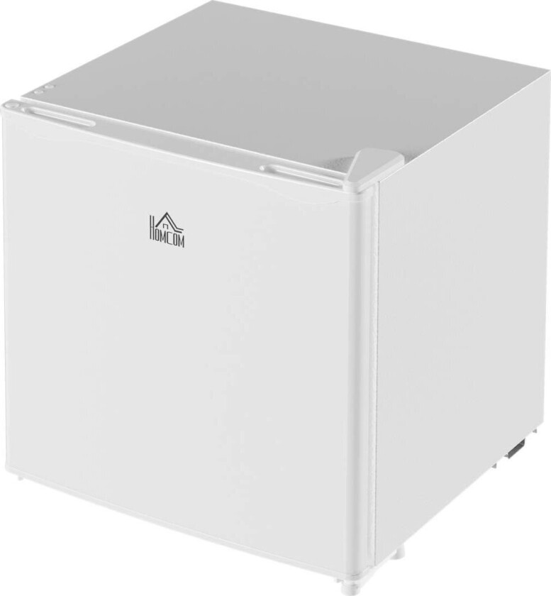 HOMCOM minifryser 46L frittstående fryseboks 65W elektrisk minifryser med isboks 0 til 8℃ Temperaturkontroll 48 x 44 x 49 cm Hvit