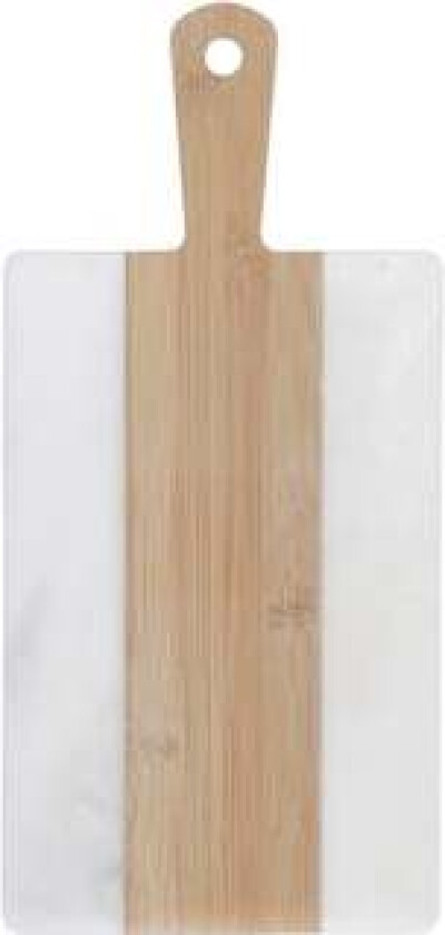 Skjærebrett DKD Home Decor White Bamboo Marble (38 x 18 x 1 cm)