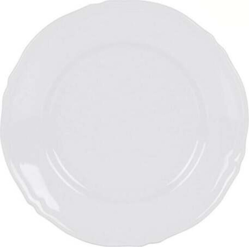 Plosek tallerken Feuille Porcelain White (Ø 32 cm)