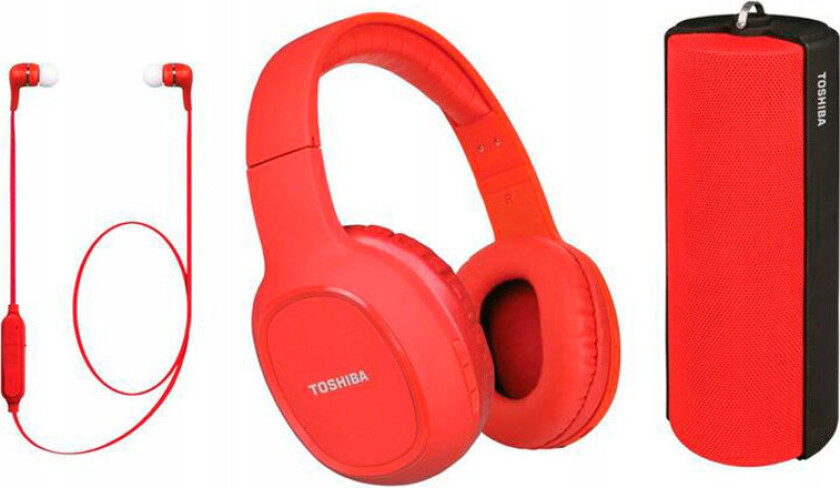 Toshiba Triple Pack HSP-3P19-II Bluetooth Hodetelefonr + Høy