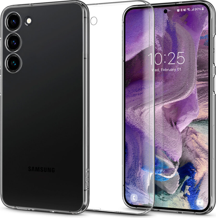 Spigen AirSkin-deksel til Samsung Galaxy S23 - Krystallklar