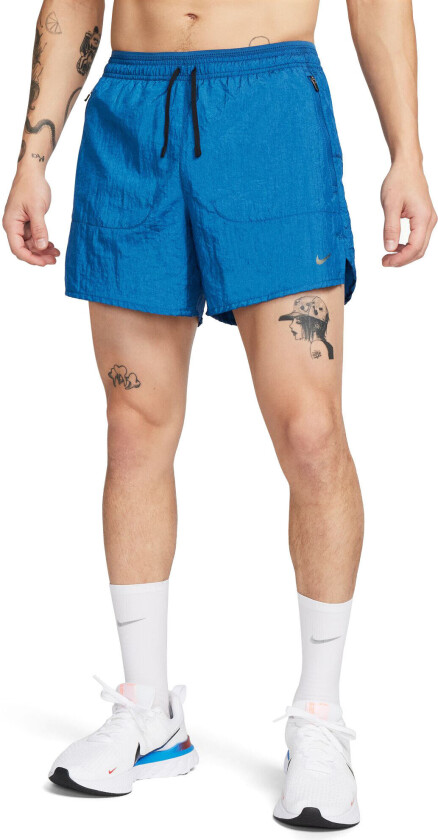 Dri-Fit Stride Running Division 5" Shorts Herre Court Blue/Black/Black Reflective M