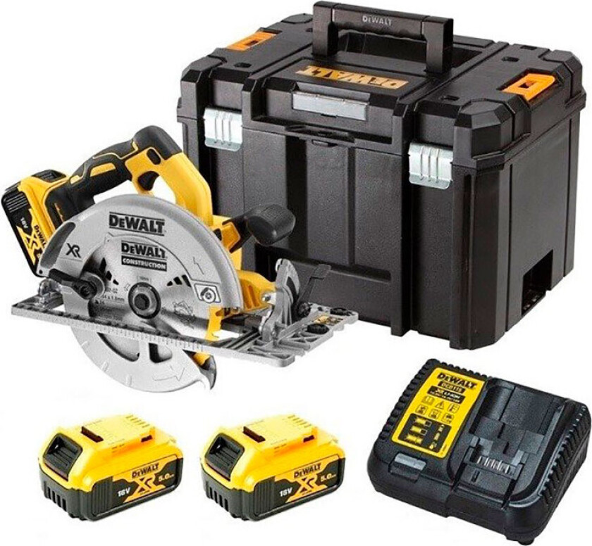 DCS572P2-QW trådløs sirkelsag m/batteri - Ã184mm (18V)