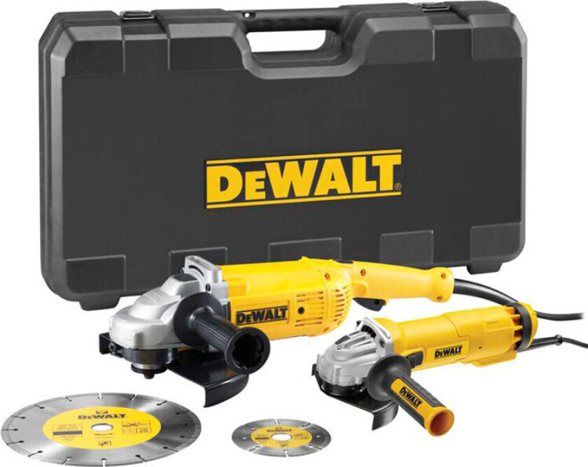 DWE492SDT vinkelslipersett - Ã125/230 mm (2200W)