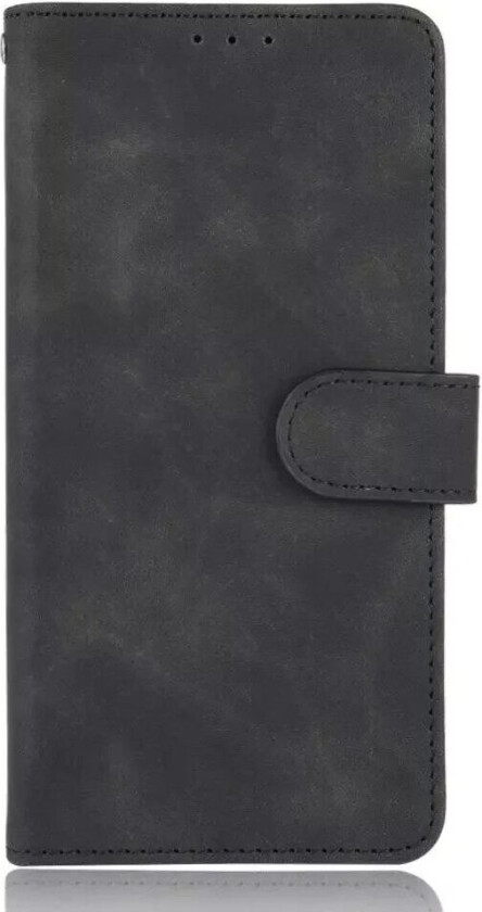 Samsung Galaxy A22 (5G) Kunstskinn Deksel Med Lommebok Og Magnetlås - Svart