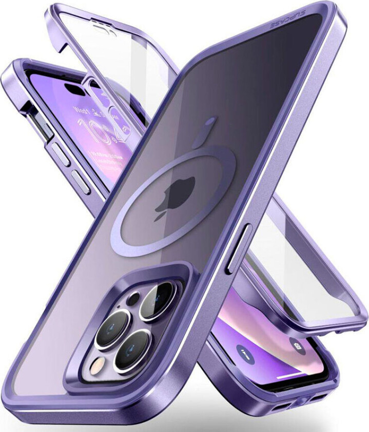 UB Edge MagSafe iPhone 14 Pro Max-deksel (foran/bak) Deep Purple