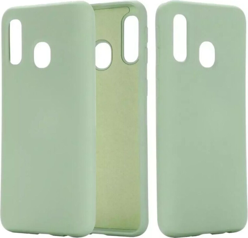 Samsung Galaxy A40 Silikon Bakdeksel - Grønn