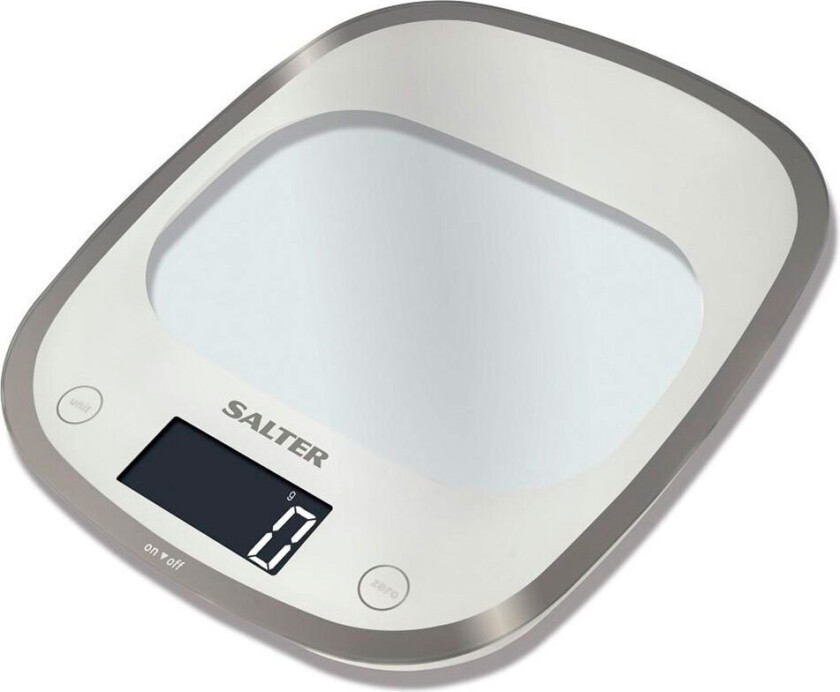 Salter 1050 Aquatronic Digital kjøkkenvekt (5kg/1g) Hvit