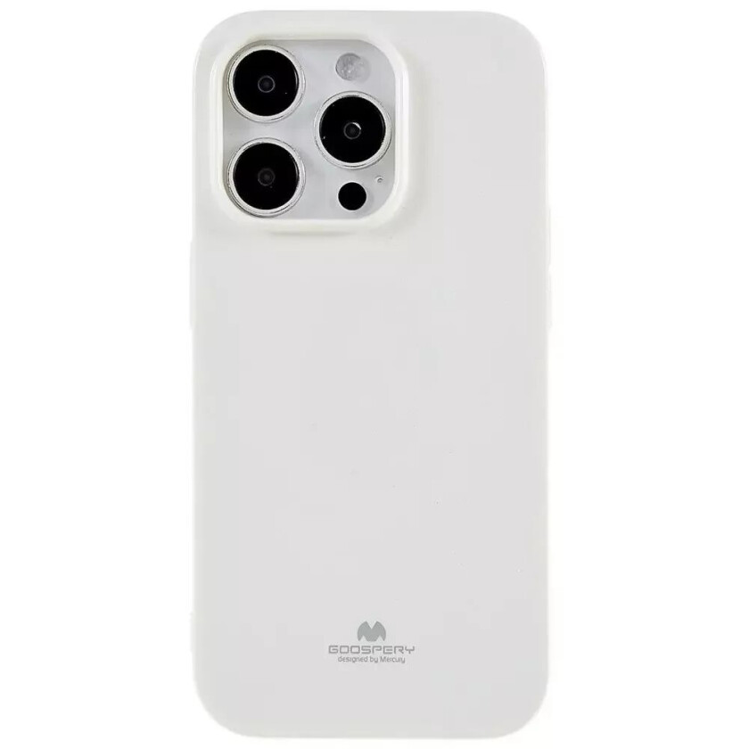 iPhone 14 Pro Goospery Fleksibelt Plastdeksel - Hvit