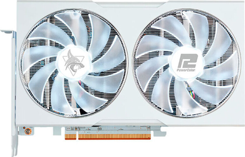 PowerColor Hellhound White grafikkort - AMD Radeon RX 6650XT - 8 GB GDDR6