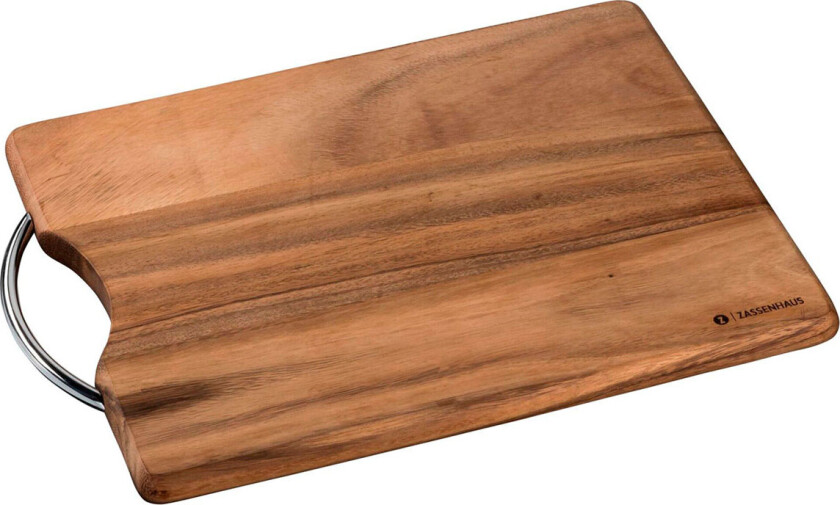 Zassenhaus skjærebrett i akasietre m/håndtak (35,5x28x2cm)