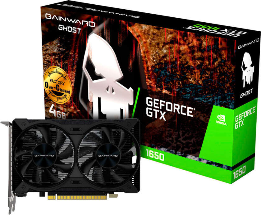 Gainward Ghost OC grafikkort - NVIDIA GeForce GTX 1650 - 4GB GDDR5