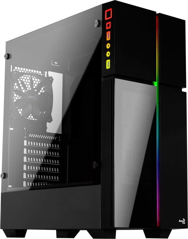 AeroCool Playa RGB PC-deksel (Micro-ATX/ATX/Mini-ITX)