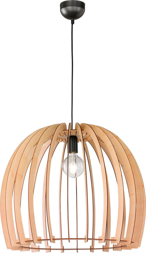 Trio Wood Pendel Lampe 60cm (60W) Lys Tre