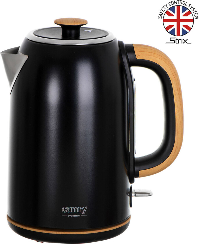 Vannkoker Strix metall (1,7 liter) Sort - Camry