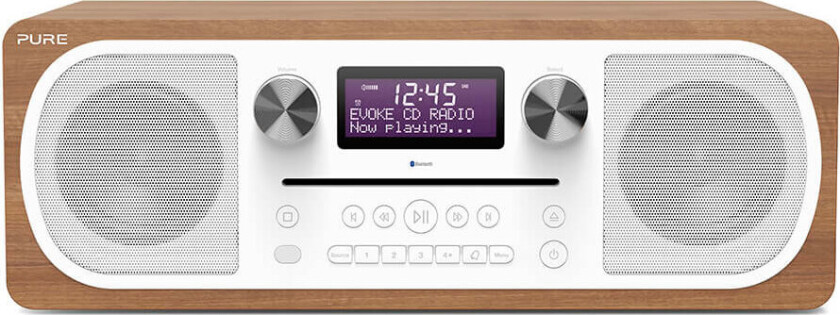 Pure Evoke C-D6 DAB+ radio (CD/Bluetooth/FM/DAB+) Valnøtt