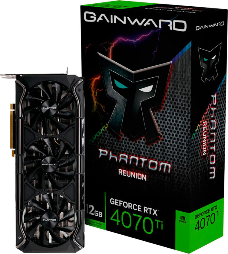 Gainward Phantom Reunion grafikkort - NVIDIA GeForce RTX 4070 Ti - 12 GB GDDR6X