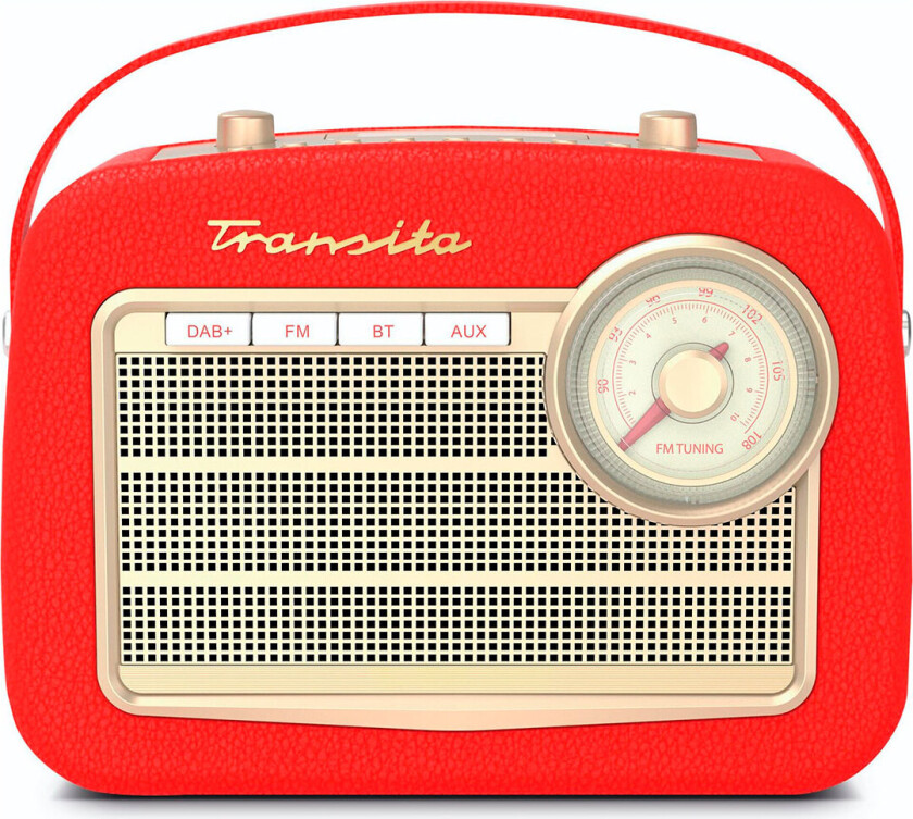Technisat Transita 130 DAB+ Radio m/Bluetooth (FM/USB/AUX/3,5 mm) Rød