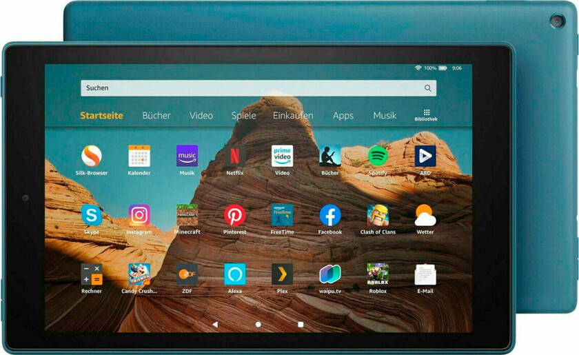 Fire HD 10 2021-nettbrett 10,1 tm (32 GB) blå