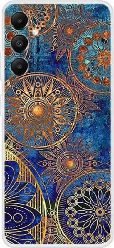 Samsung Galaxy A05s Fleksibel Plastdeksel m. Motiv - Gull Mandala