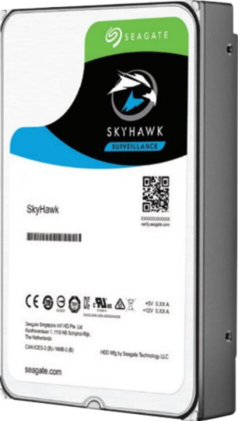 6TB SkyHawk ST6000VX001 HDD - 5900RPM - 3,5tm