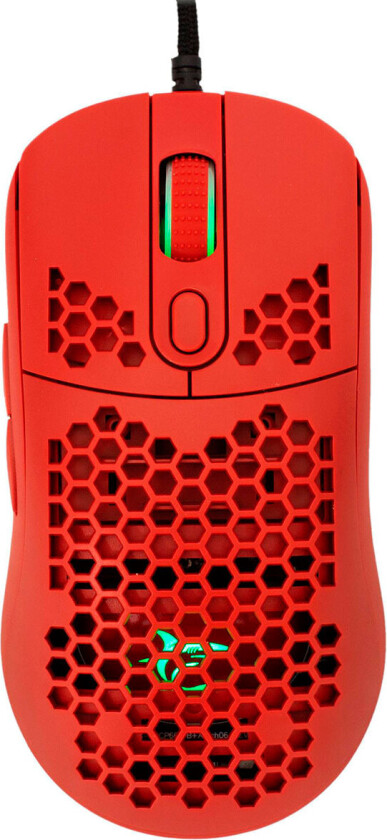White Shark GM-5007 Gaming Mus m/Ledning (6400dpi) Rød