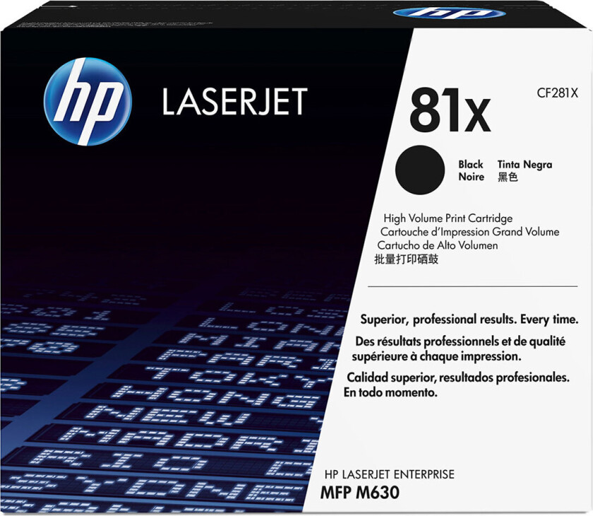 Bilde av 81X Laser Toner (25 000 sider) Svart