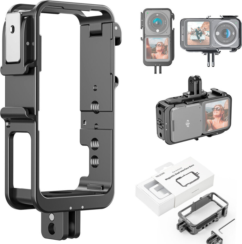Telesin Metal Frame t/DJI Action 2