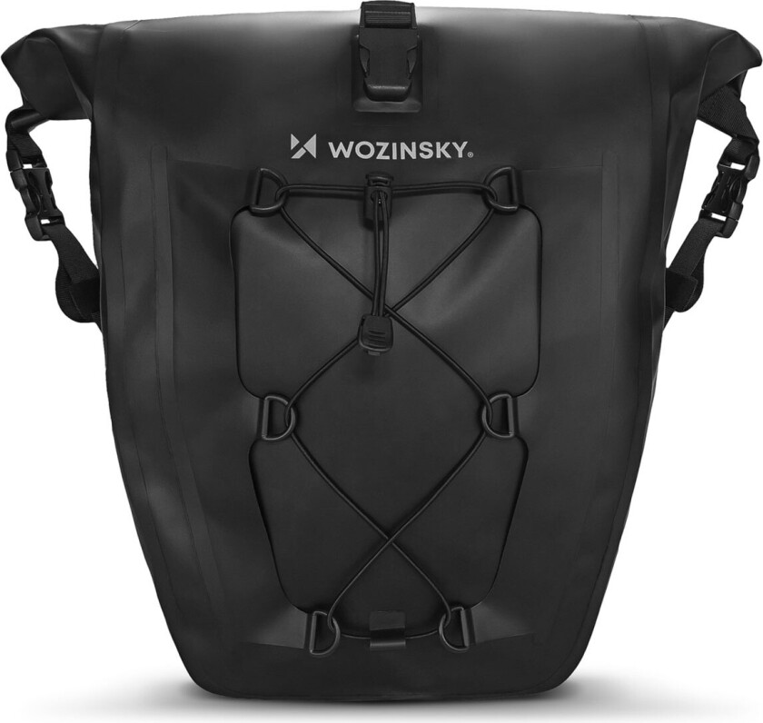 Wozinsky WBB24BK vanntett sykkelveske m/bagasjebærer (25 liter) Svart