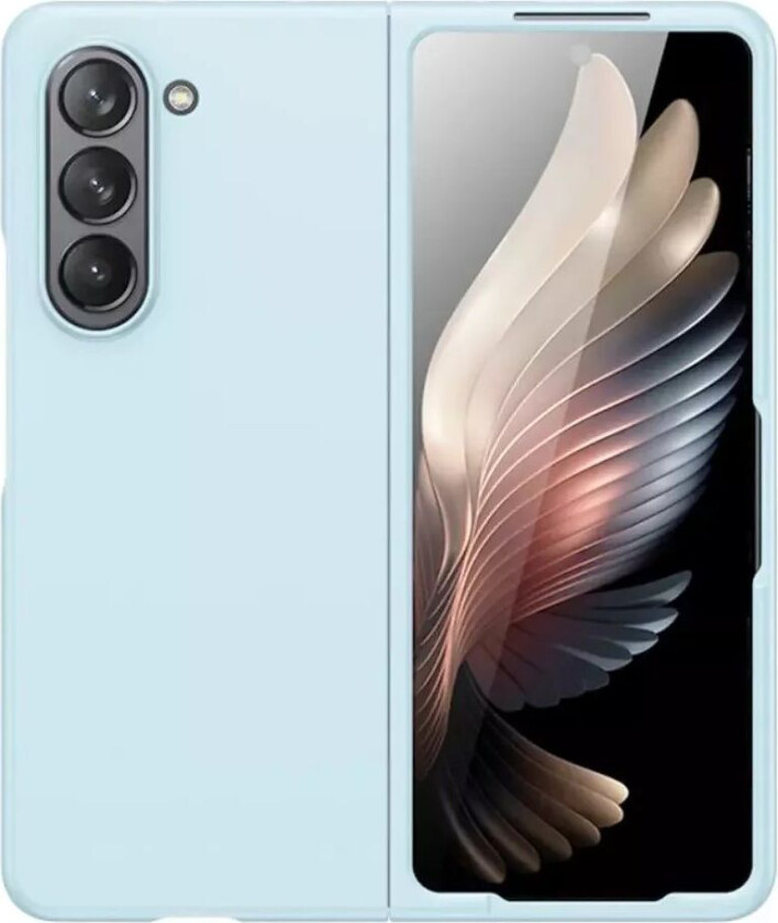 Samsung Galaxy Z Fold5 (5G) Hard Plast Bakdeksel - Lyse Blå
