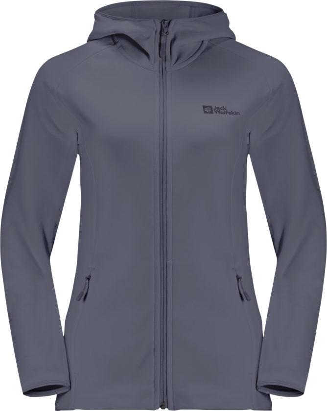 Women's Baiselberg Hooded Full Zip L, Dolphin