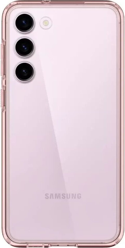 Samsung Galaxy S23 Ultra Hybrid Deksel - Gjennomsiktig / Rose Crystal