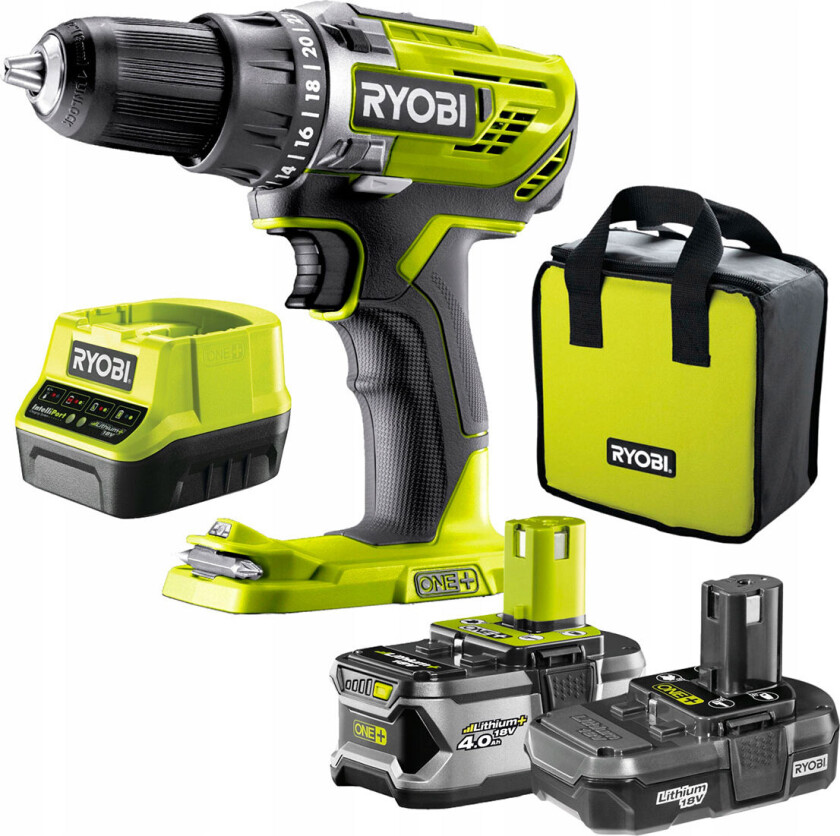 Ryobi R18DD3-2415BS batteridrevet drill uten batteri (18V)