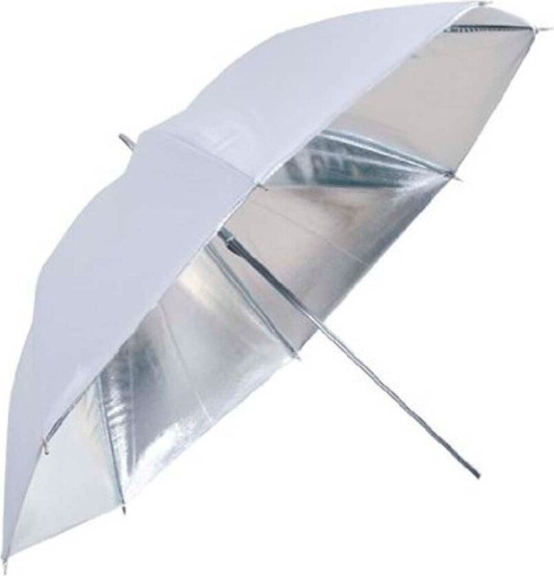 Bilde av UR-48S Paraply t/Flash (122cm) Sølv/Hvit