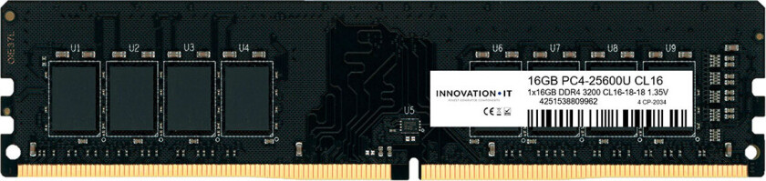 Innovasjon IT CL16 16GB - 3200MHz - RAM DDR4