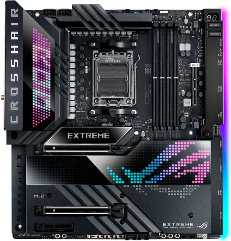 Asus ROG Crosshair X670E Extreme hovedkort, AMD AM5, DDR5 ATX