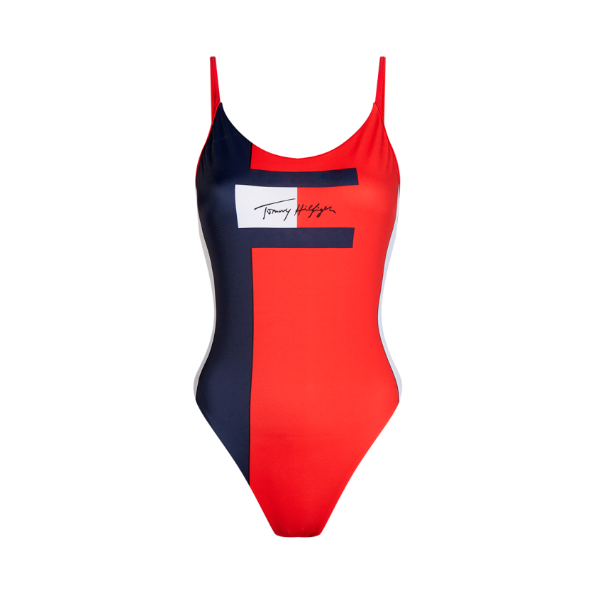 Tommy Hilfiger Badedrakt Uten Bøyle, Farge: Pitch Blå, Størrelse: XS, Kvinner