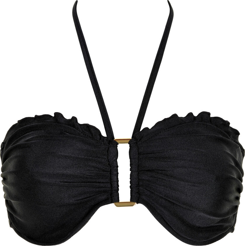 Saint Maxime Bandeau Bikini Top, Farge: Svart, Størrelse: 38, Kvinner