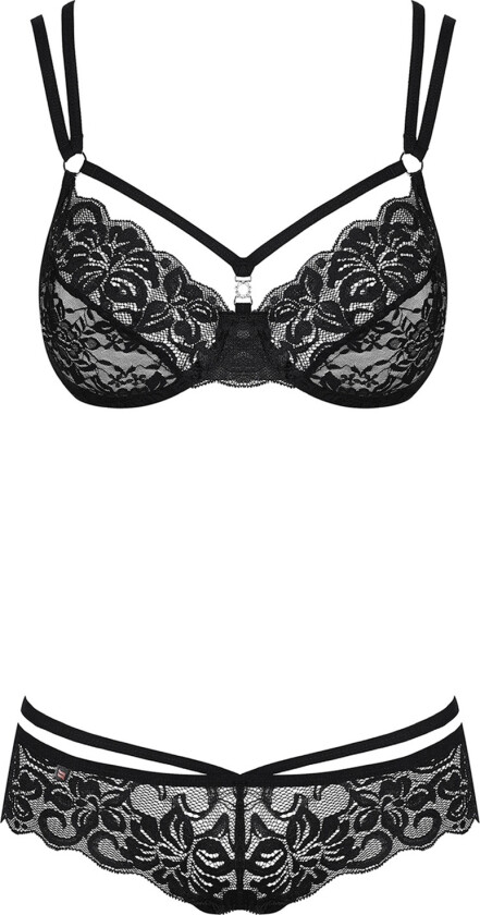 Blonde Set BH, Farge: Svart, Størrelse: L/XL, Kvinner