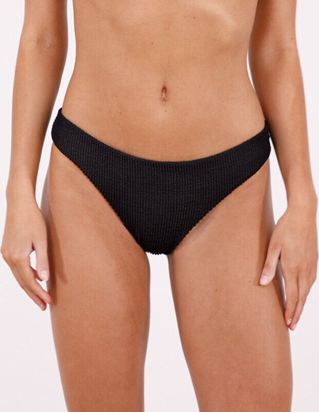 Lingeri Beige Sand Crepe Bikini Truse, Farge: Svart, Størrelse: S, Kvinner
