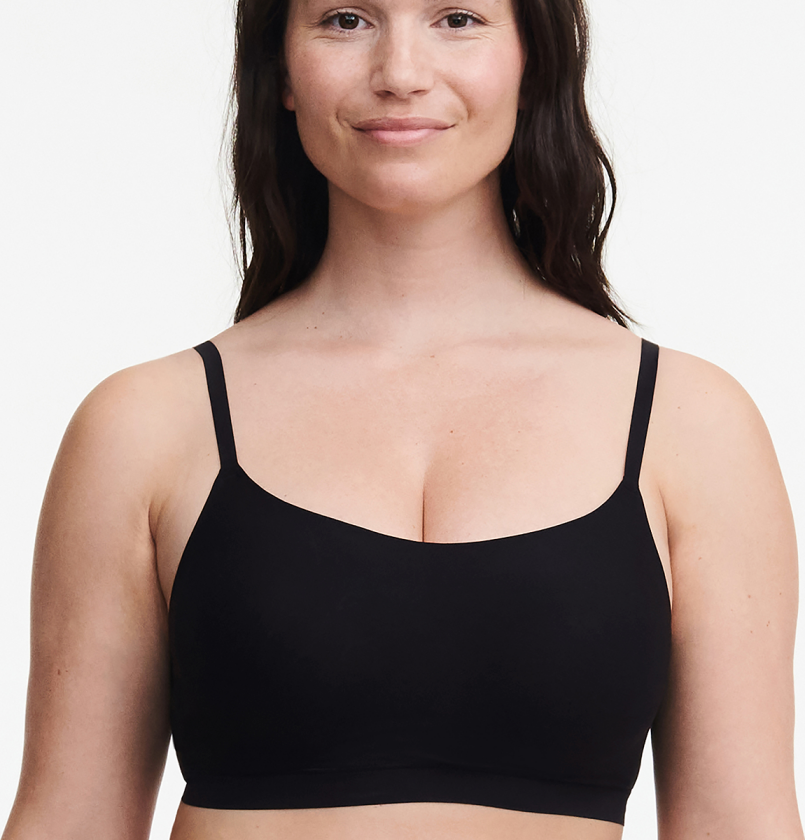 Soft Stretch Bralette BH, Farge: Svart, Størrelse: XL/XXL, Kvinner